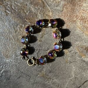Catherine Popesco Iridescent Crystal Bracelet